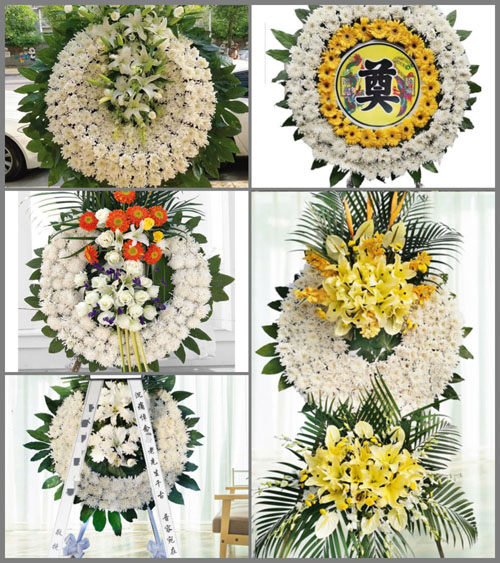 广东湛江市吴川市塘㙍镇岭脚村花圈速递